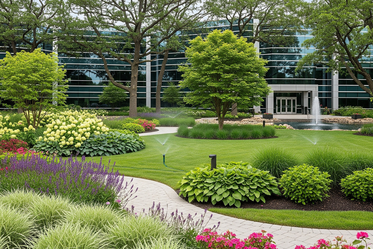 Aménagement paysager d'entreprise