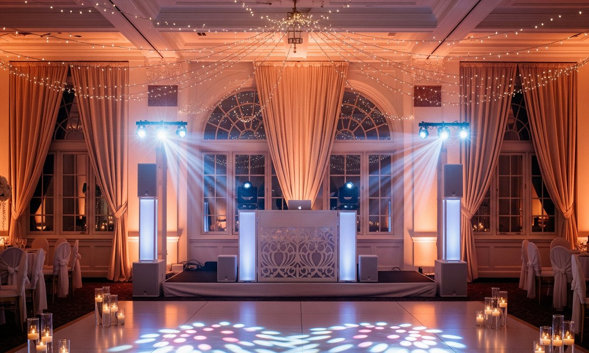 Éclairage et sonorisation pour mariage